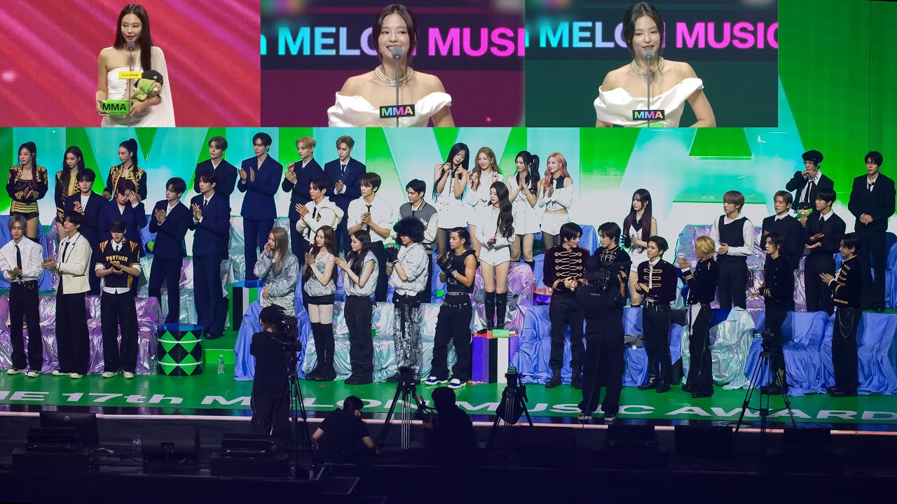 [2025 MMA JENNIE 제니 3관왕 수상소감 모음 올해의TOP10 밀리언스 TOP10 올해의 레코드] 아이돌 리액션 (아이브 에스파 올데프 보넥도 라이즈 하츠투하츠 아이딧)