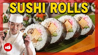 The EASIEST Way to Make Sushi at Home | Japanese Makizushi (Rolled Sushi)