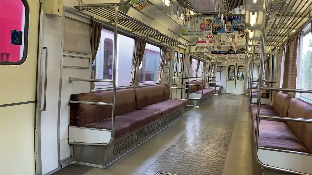 誰もいない車内に爆音！・名鉄6000系6004編成走行音(新安城－東岡崎)