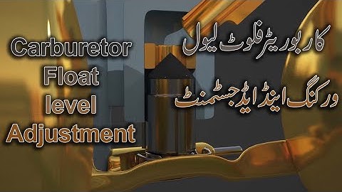 carburetor float adjustment and checking | Honda cd 70 carburetor float level height explained in 3D