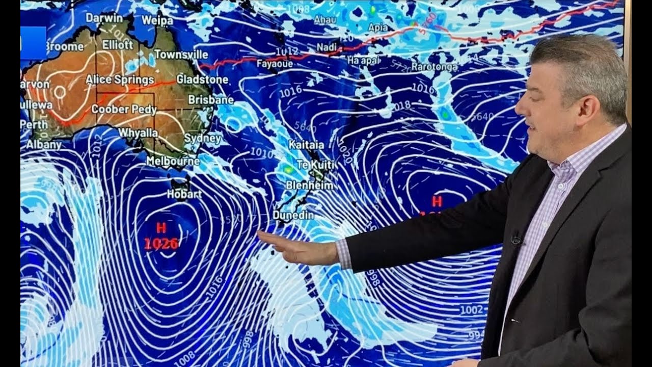 Some heavy rain for NZ & Aus - but more high pressure coming - YouTube