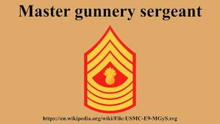 Master gunnery sergeant