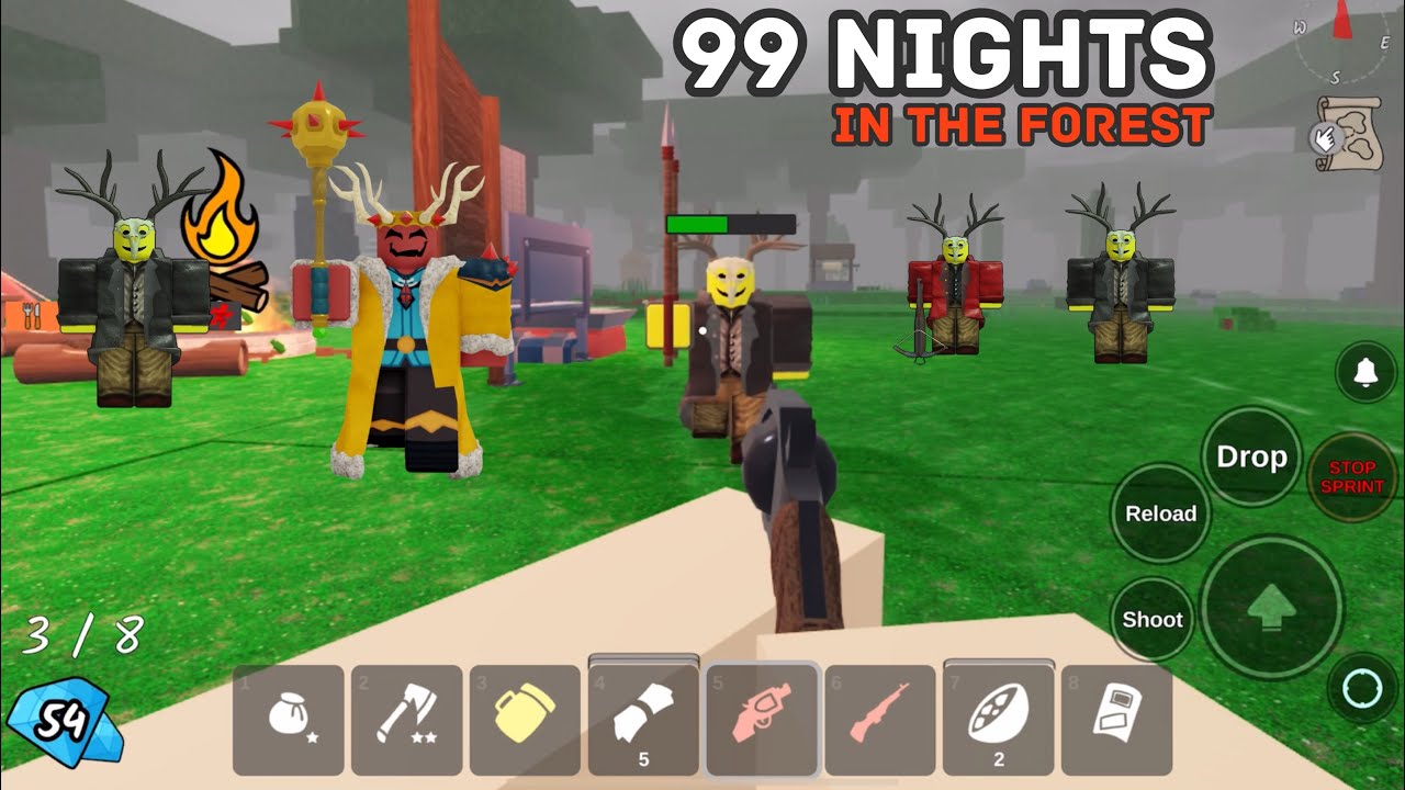 SPEEDRUN: Fight The Cultist + Survive 99 Nights in The Forest