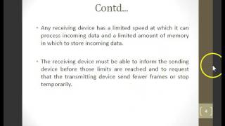 Flow and Error Control