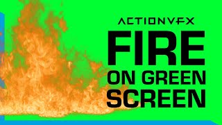 Free Green Screen Fire - 10 Video Clips | ActionVFX Stock Footage Download