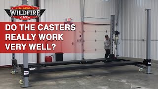 How Easy: Moving A 4 Post Car Lift On Casters