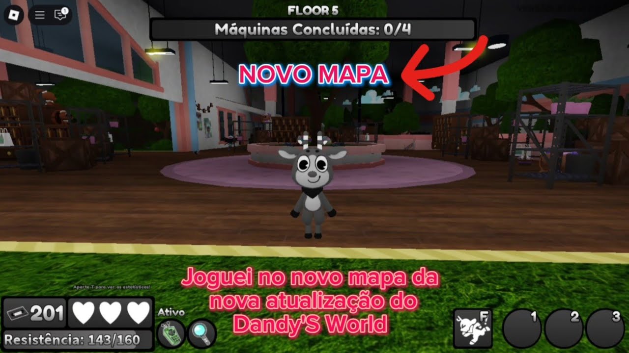 JOGANDO NO NOVO MAPA DE PÁSCOA DE DANDY'S WORLD - YouTube