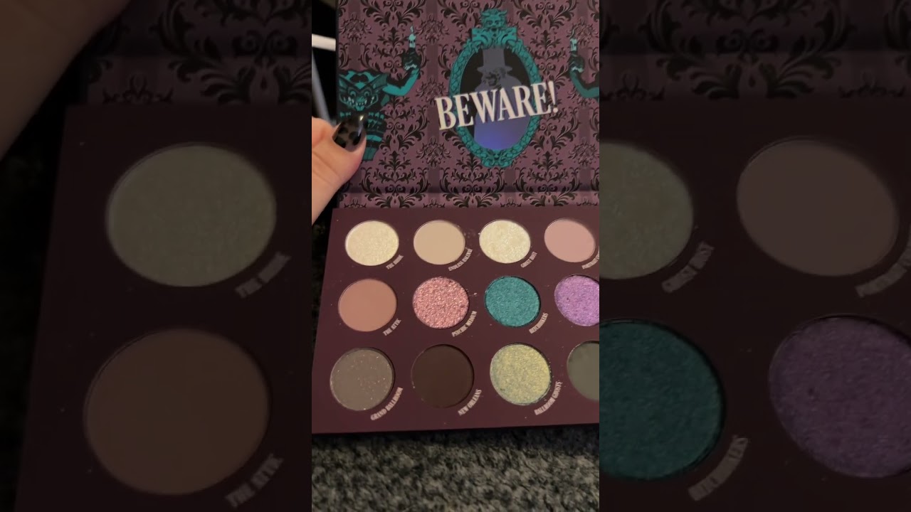 Colourpop collaboration with the haunted mansion eyeshadow palette is out of this world