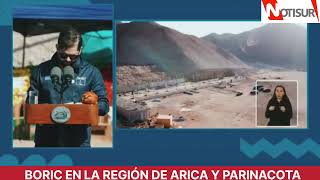 Boric en la Región de Arica y Parinacota