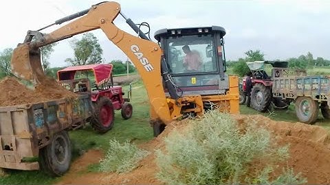 New Case 770 Ex Loading Mud in Tractor | Mahindra 415 Di For Making Pond | तालाब को कैसे बनाते है |