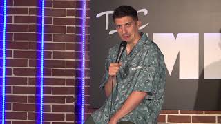Guy In Front Row Stands Up And Gets Shorter | Andrew Schulz | Stand Up Comedy