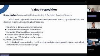 Senior Project II, Team Go Goal, BranchWise, Business Health Monitoring and Decision Support System.