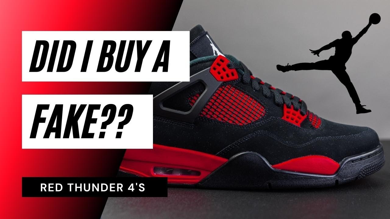 Guided Laces: Air Jordan 4 Red Thunder 