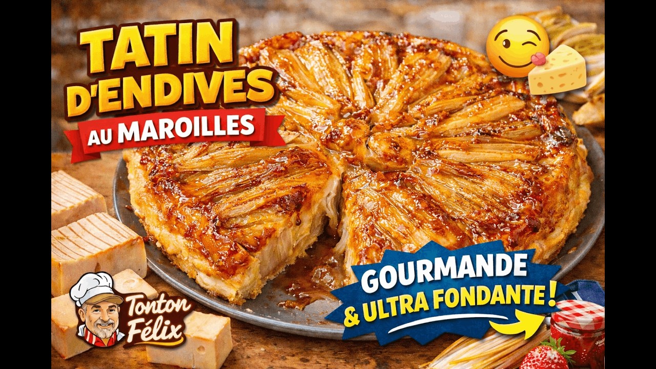 « Tatin d’Endives au Maroilles – La Recette Ch’ti Gourmande et Ultra Fondante ! 🧀😋 »