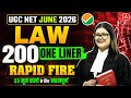 UGC NET Law | UGC NET Law 200 One Liner Questions | UGC NET Law PYQ By Diksha Mam