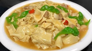 这才是豆腐皮简单又好吃的做法，嫩滑爽口，天天都吃不腻，太香了