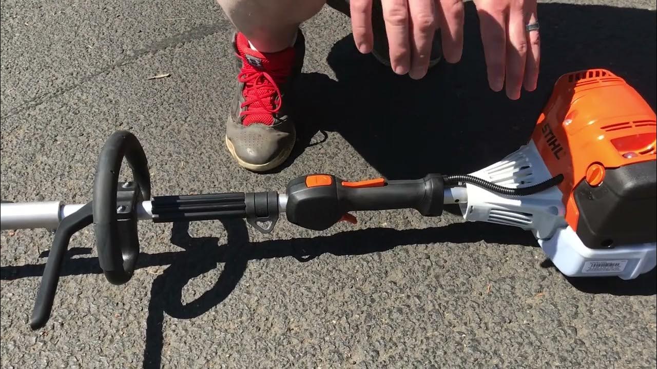 Starting Stihl KM131R trimmer YouTube