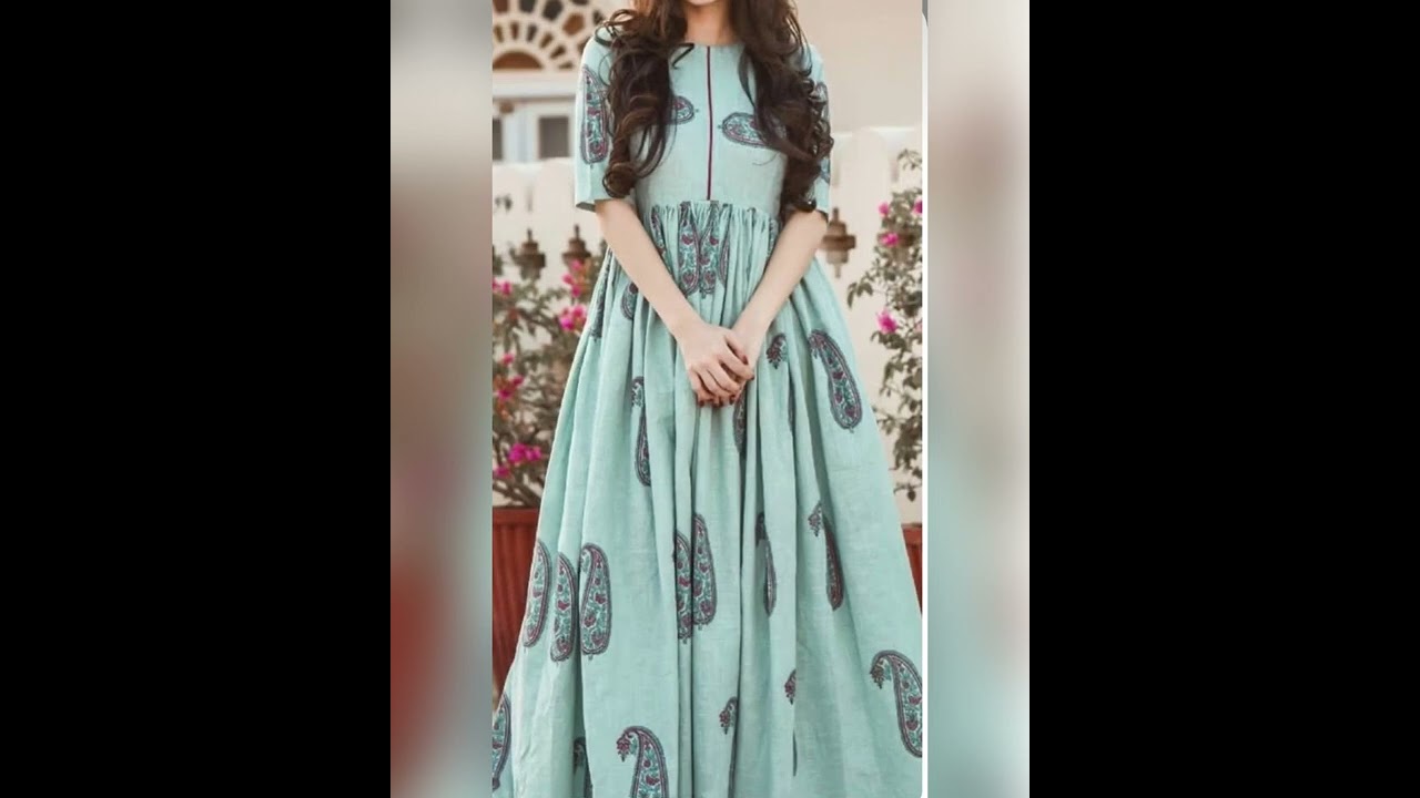 10 latest all over print frocks 2022 - YouTube