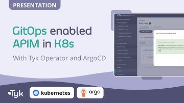 GitOps enabled API management in K8s with Tyk Operator and ArgoCD