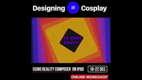 Teaser: Designing AR Cosplay using Reality Composer on iPad