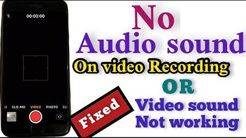 no audio on iPhone video recording front or back camera fixed | iPhone  video sound not working