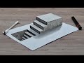 3d drawing easy stairs step by step