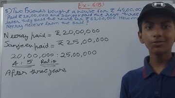 Q8 Ex 6B ICSE Mathematics Today Class 7 | Chapter 6 Ratio and Proportion | ICSE Math Class 7 |