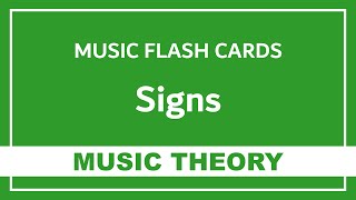 [Music Theory] Signs