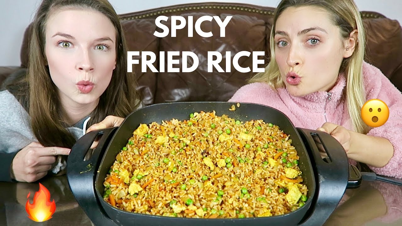 SPICY FRIED RICE Recipe & Mukbang | YouTube Rewind2018