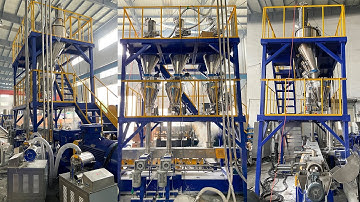 Loss in Weight Feeding System Compounding Twin Screw Extruder