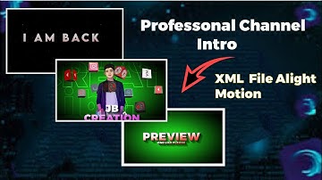Professonal Channel Intro Kese Banaye || Intro Maker Alight motion || Intro Kese Banaye || #intro