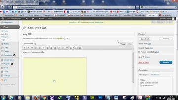 Tutorial: How to embed a Youtube Video to your Wordpress Website or Blog Post