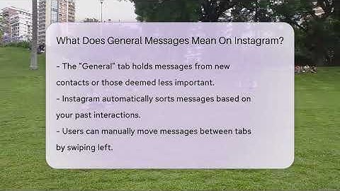 What Does General Messages Mean On Instagram? - Everyday-Networking