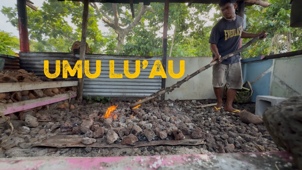 Let’s make a umu lua’u in Satuimalufilufi, Samoa 🇼🇸 