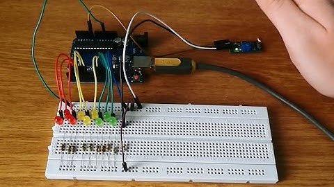 Photoresistor LED scale - Arduino