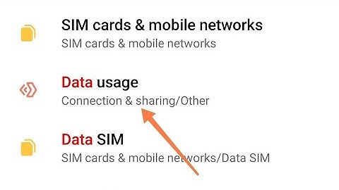 data usage settings, How to check data usage in redmi note 7