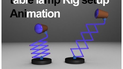 Table Lamp rig setup 3ds max tutorial