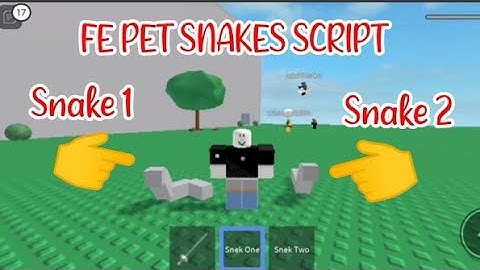 ROBLOX FE PET SNAKES SCRIPT using FLUXUS EXECUTOR played at Fencing - script link on pinned comments