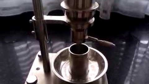 Plastics and Molding Materials Bulk Density Apparatus