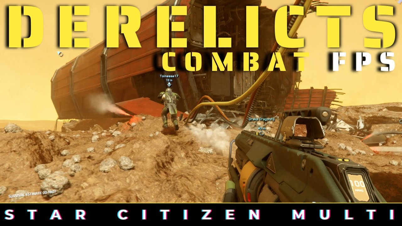 Star Citizen 3.16.1 Derelicts - Caterpillar Combat Fps - YouTube