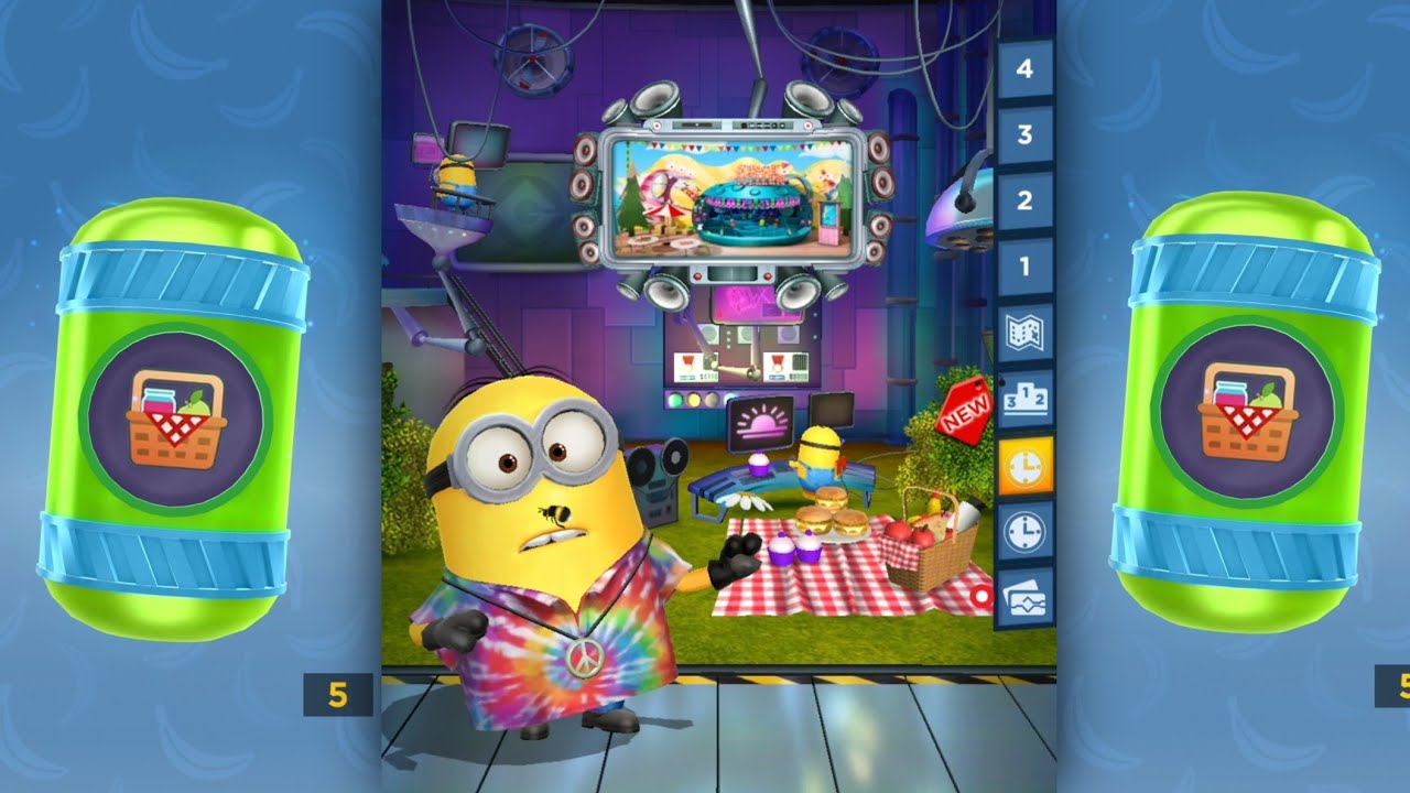 Peace and Love Minion Rush One-Week Picnic event prize pod reward minions gameplay android ios