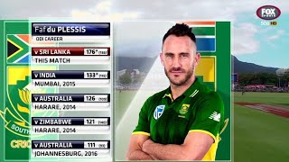Faf Du Plessis 185(141) vs Sri Lanka 4th ODI 2016-17