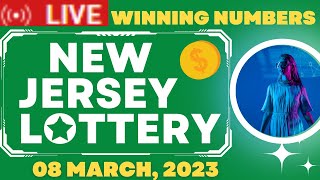 New Jersey Evening Lottery Drawing Results - 08 Mar, 2023 - Pick 3 & 4 - Cash 5 - Pick 6 - Powerball