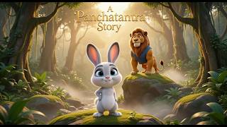 🐰 The Clever Rabbit vs Proud Lion | चतुर खरगोश और घमंडी शेर | Panchatantra Story for Kids