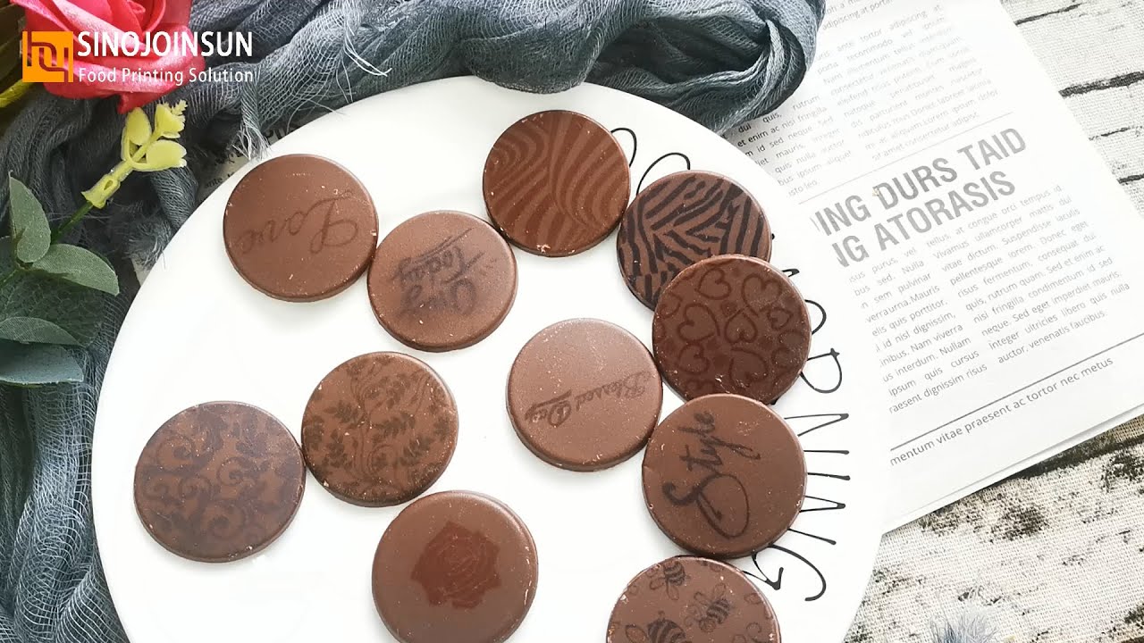 How to make Edible Image Black Chocolate? Chocolate Edible Logo Printer ...