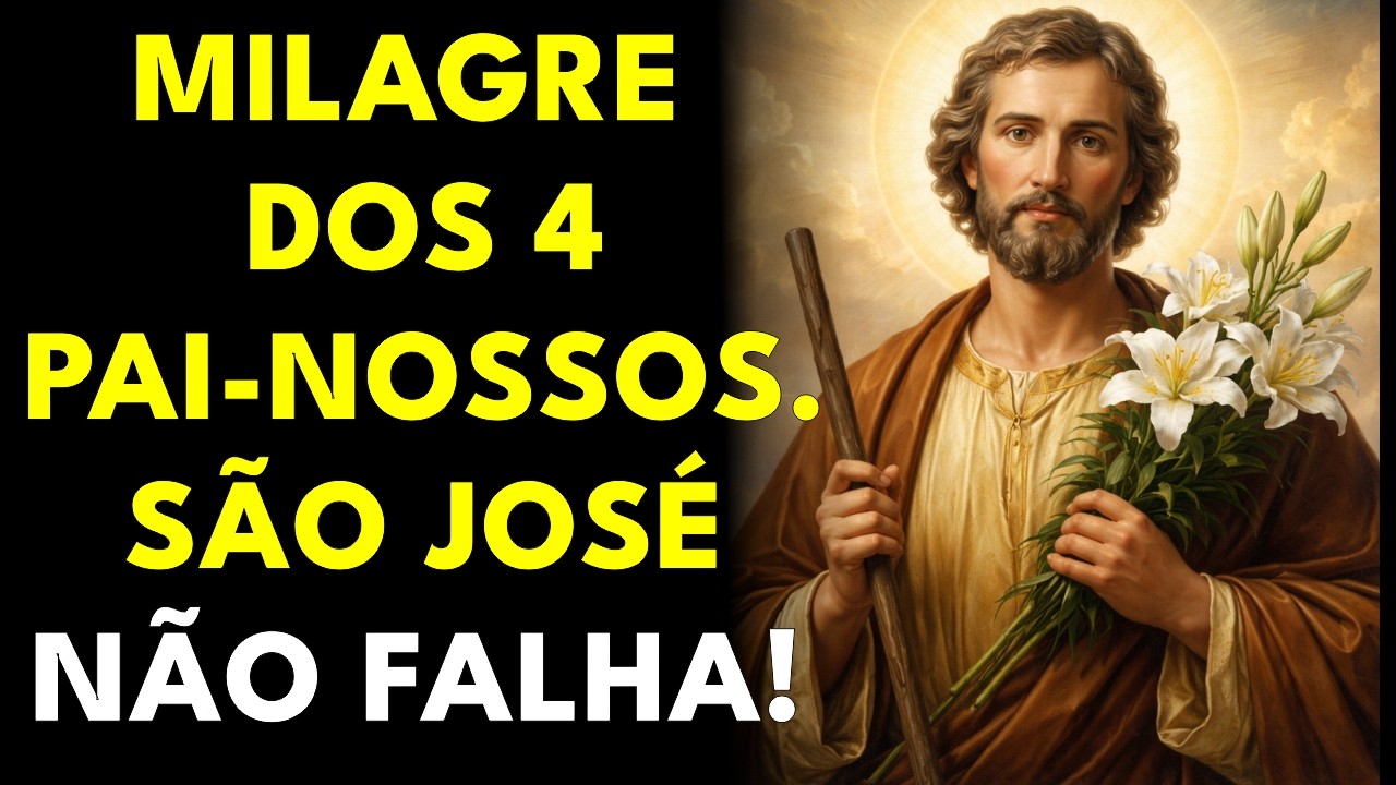 4 Pai-Nossos a São José pelos Milagres Urgentes: Reze e Veja Deus Agir 🙏✨