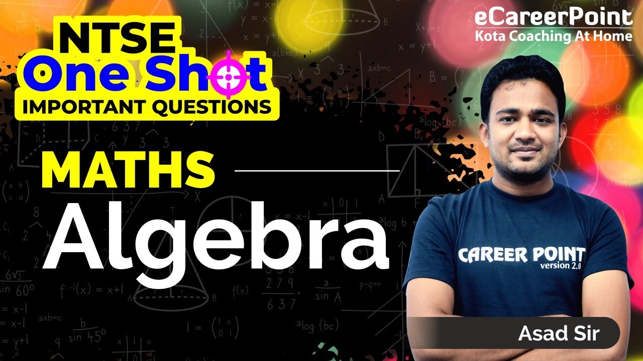 Algebra One Shot Important Questions | Maths | Asad Sir | eCareerPoint ...