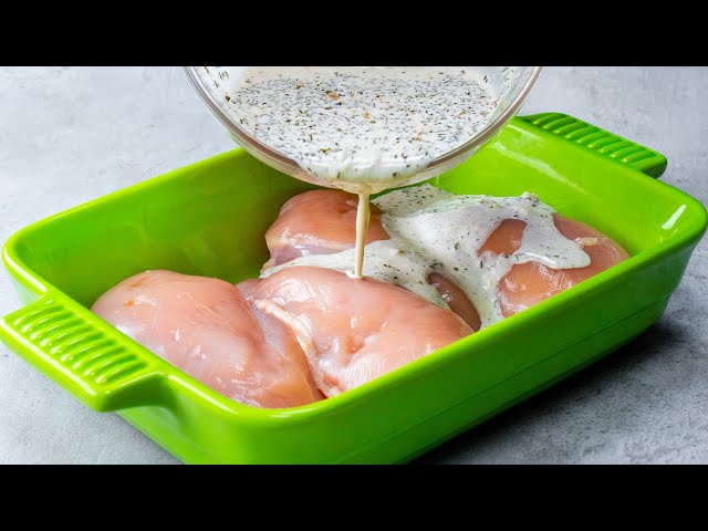 Recette adorée des ménagères : blanc de poulet au four avec une sauce à la  crème!| Savoureux.tv - YouTube