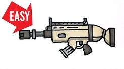 how to draw fortnite gun scar assault rifle easy cute drawing jolly art negi duration 5 20 - easy drawings of fortnite guns
