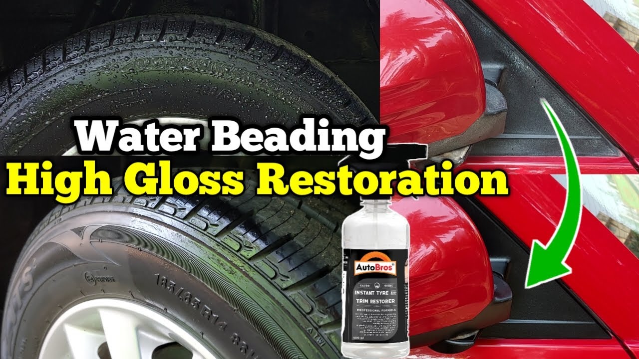 Hydrophobic Tyre and Plastic Restorer for Car | Autobros Instant Tyre & Trim Restorer